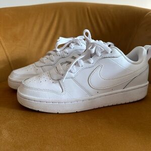 Nike Kids All-White Low-Top Sneakers
